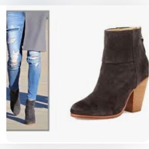 Rag & Bone Newbury Nubuck Ankle Boot, Slate 39